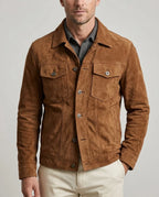 Bramwell Men's Suede Utility Jacket