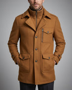 Callaghan Men's Layered Zip Field Coat