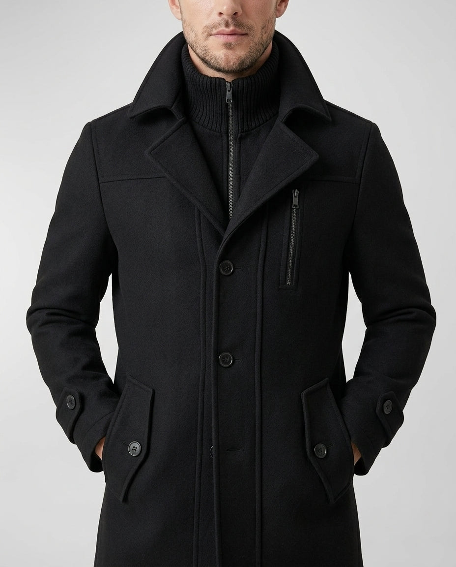 Callaghan Men's Layered Zip Field Coat