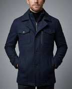 Callaghan Men's Layered Zip Field Coat