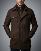 Callaghan Men's Layered Zip Field Coat
